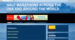 Desktop Screenshot of halfmarathonsacrosstheusa.blogspot.com