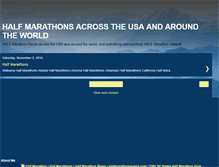 Tablet Screenshot of halfmarathonsacrosstheusa.blogspot.com