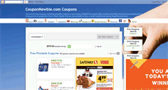 Desktop Screenshot of couponnewbiecoupons.blogspot.com