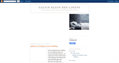 Desktop Screenshot of calvin-klein-bed-linens.blogspot.com