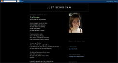 Desktop Screenshot of justbeingsam.blogspot.com