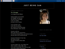 Tablet Screenshot of justbeingsam.blogspot.com