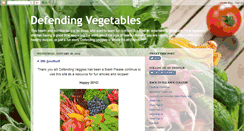 Desktop Screenshot of defendingveggies.blogspot.com