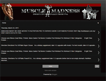 Tablet Screenshot of musclemadness2010.blogspot.com