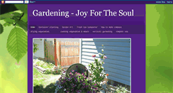 Desktop Screenshot of gardeningjoy4thesoul.blogspot.com