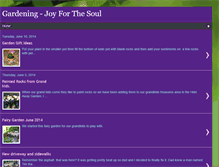 Tablet Screenshot of gardeningjoy4thesoul.blogspot.com