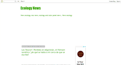Desktop Screenshot of ecologynew.blogspot.com