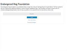 Tablet Screenshot of endangeredhogfoundation.blogspot.com