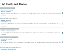 Tablet Screenshot of highqualitywebhosting.blogspot.com