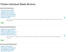 Tablet Screenshot of fictionliteraturebooksreviews.blogspot.com