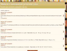 Tablet Screenshot of matura-2011-matematyka-przeciek.blogspot.com