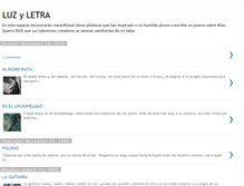 Tablet Screenshot of luzyletra.blogspot.com