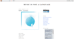 Desktop Screenshot of musicsnotalanguage.blogspot.com