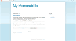 Desktop Screenshot of mymemorabillia.blogspot.com