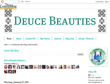 Tablet Screenshot of deucebeauties.blogspot.com