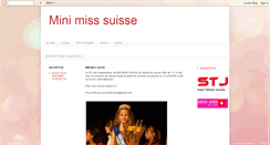 Desktop Screenshot of mini-miss-suisse.blogspot.com