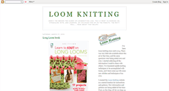 Desktop Screenshot of loomknittingblog.blogspot.com