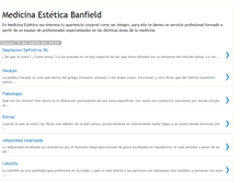 Tablet Screenshot of medicinabanfield.blogspot.com