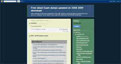 Desktop Screenshot of free-latest-exam-dump-updated-on-2008.blogspot.com