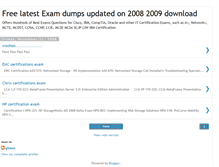 Tablet Screenshot of free-latest-exam-dump-updated-on-2008.blogspot.com