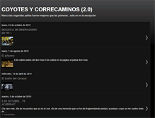 Tablet Screenshot of coyotesycorrecaminos20.blogspot.com