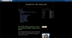 Desktop Screenshot of jeanetteawfanclub.blogspot.com