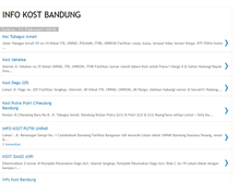 Tablet Screenshot of infokost-bandung.blogspot.com