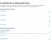 Tablet Screenshot of elrincondeeducacionfisica.blogspot.com