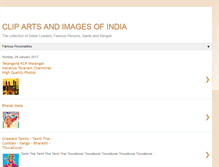 Tablet Screenshot of cliparts-and-images-of-india.blogspot.com