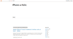 Desktop Screenshot of iphone-a-holic.blogspot.com