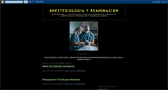 Desktop Screenshot of anestesiayreanimacion.blogspot.com