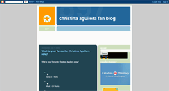 Desktop Screenshot of christina-aguilera-fan-blog.blogspot.com