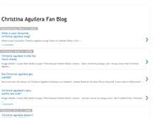 Tablet Screenshot of christina-aguilera-fan-blog.blogspot.com