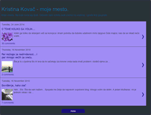 Tablet Screenshot of kristinakovacmojemesto.blogspot.com
