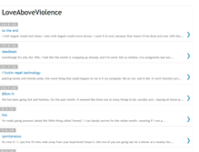 Tablet Screenshot of loveaboveviolence.blogspot.com