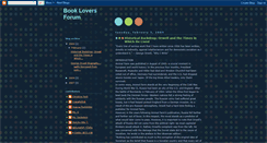 Desktop Screenshot of bookloversforum.blogspot.com