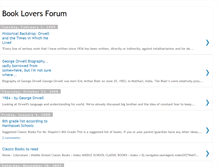 Tablet Screenshot of bookloversforum.blogspot.com