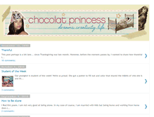 Tablet Screenshot of chocolatprincess.blogspot.com