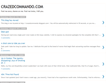 Tablet Screenshot of crazedcommando.blogspot.com
