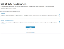 Tablet Screenshot of callofdutyhq.blogspot.com