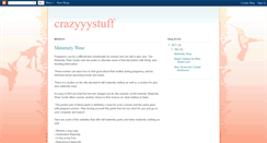 Desktop Screenshot of crazyyystuff.blogspot.com