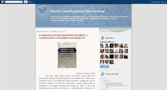 Desktop Screenshot of direitoconstitucionalinternacional.blogspot.com