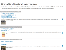 Tablet Screenshot of direitoconstitucionalinternacional.blogspot.com