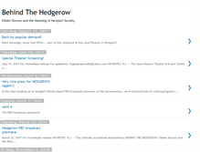 Tablet Screenshot of behindthehedgerow.blogspot.com