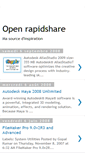 Mobile Screenshot of openrapidshare.blogspot.com