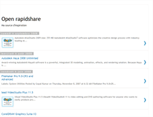 Tablet Screenshot of openrapidshare.blogspot.com