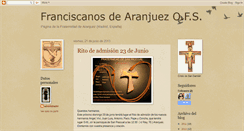 Desktop Screenshot of franciscanosdearanjuez.blogspot.com