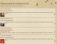 Tablet Screenshot of franciscanosdearanjuez.blogspot.com