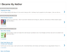 Tablet Screenshot of ibecamemymother.blogspot.com