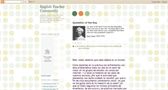 Desktop Screenshot of englishteachercommunity.blogspot.com